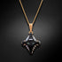 Кулон "Kristāla Rombs II (Graphite Lite Chrome)" с кристаллами Swarovski™